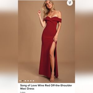 Lulus red formal dress